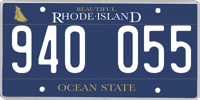 RI license plate 940055