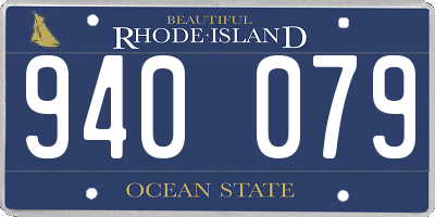 RI license plate 940079