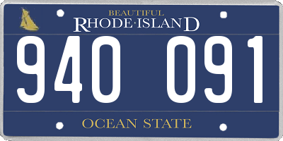 RI license plate 940091