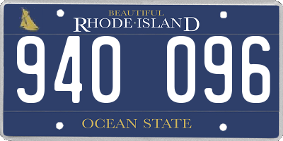 RI license plate 940096