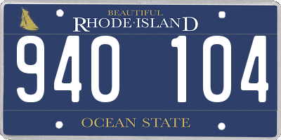 RI license plate 940104