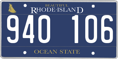 RI license plate 940106