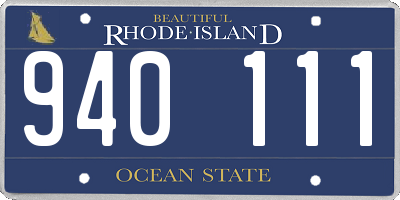 RI license plate 940111