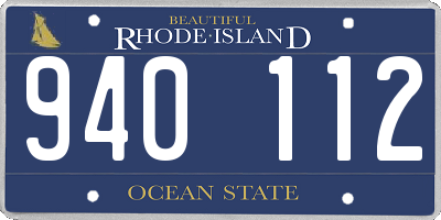 RI license plate 940112