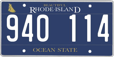 RI license plate 940114