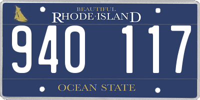 RI license plate 940117