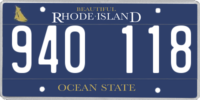 RI license plate 940118