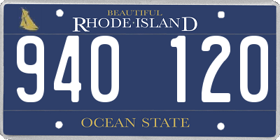 RI license plate 940120
