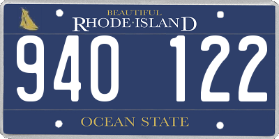 RI license plate 940122