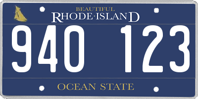 RI license plate 940123