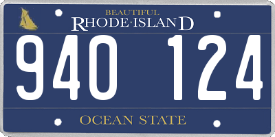 RI license plate 940124