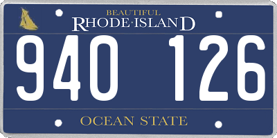 RI license plate 940126