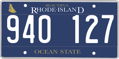 RI license plate 940127