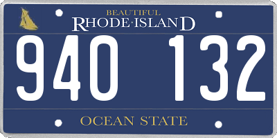 RI license plate 940132