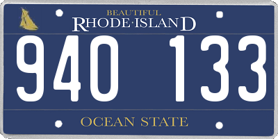 RI license plate 940133