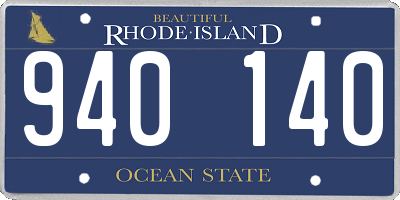 RI license plate 940140