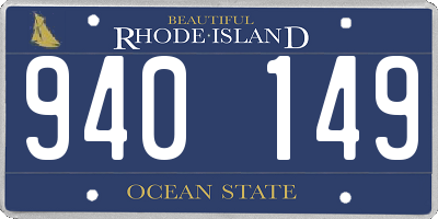 RI license plate 940149