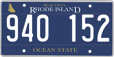 RI license plate 940152