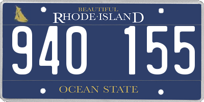 RI license plate 940155