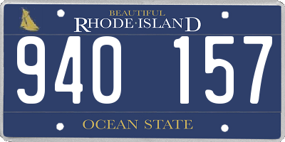 RI license plate 940157