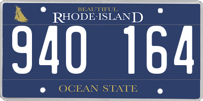 RI license plate 940164