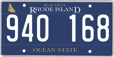 RI license plate 940168