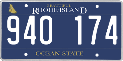 RI license plate 940174