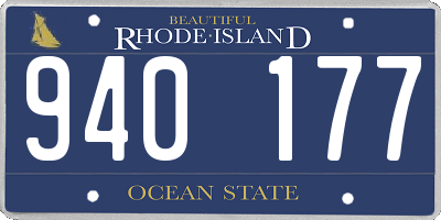 RI license plate 940177