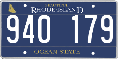 RI license plate 940179