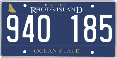RI license plate 940185