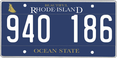 RI license plate 940186