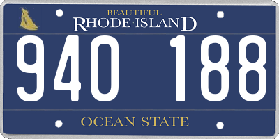 RI license plate 940188