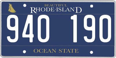 RI license plate 940190