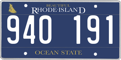 RI license plate 940191