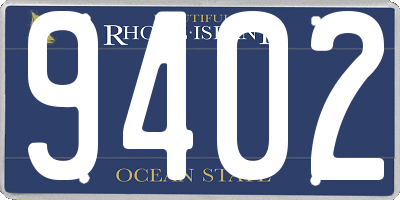 RI license plate 9402