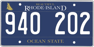 RI license plate 940202