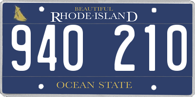 RI license plate 940210