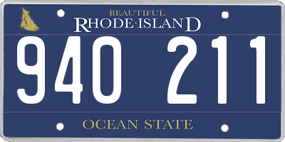 RI license plate 940211