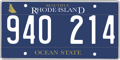 RI license plate 940214