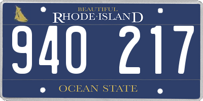 RI license plate 940217