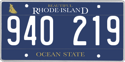 RI license plate 940219