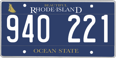 RI license plate 940221