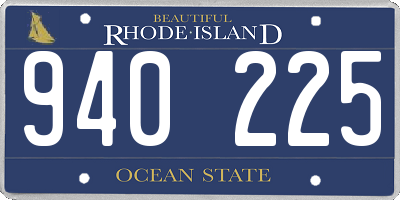 RI license plate 940225