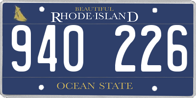 RI license plate 940226