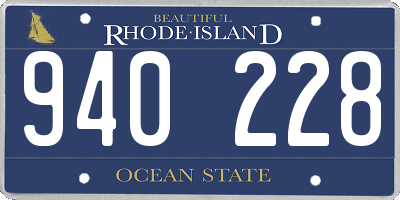 RI license plate 940228