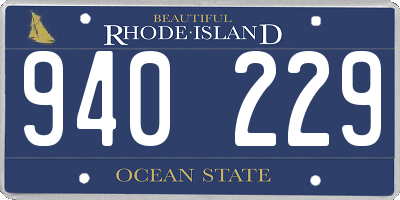 RI license plate 940229
