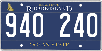 RI license plate 940240