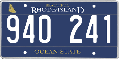 RI license plate 940241