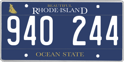 RI license plate 940244