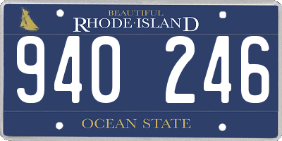RI license plate 940246